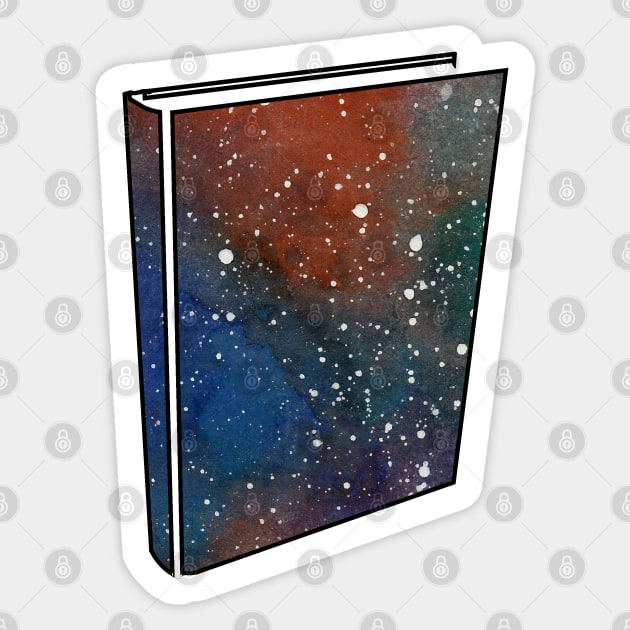 Galaxy Book, Watercolour Universe Sticker by randomgeekery